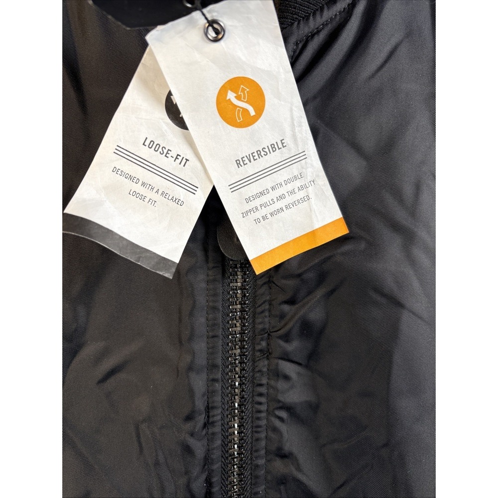 Alpha Industries Jacket Mens Medium Black Camo L-2B Sherpa Reversible Relaxed - Picture 4 of 15